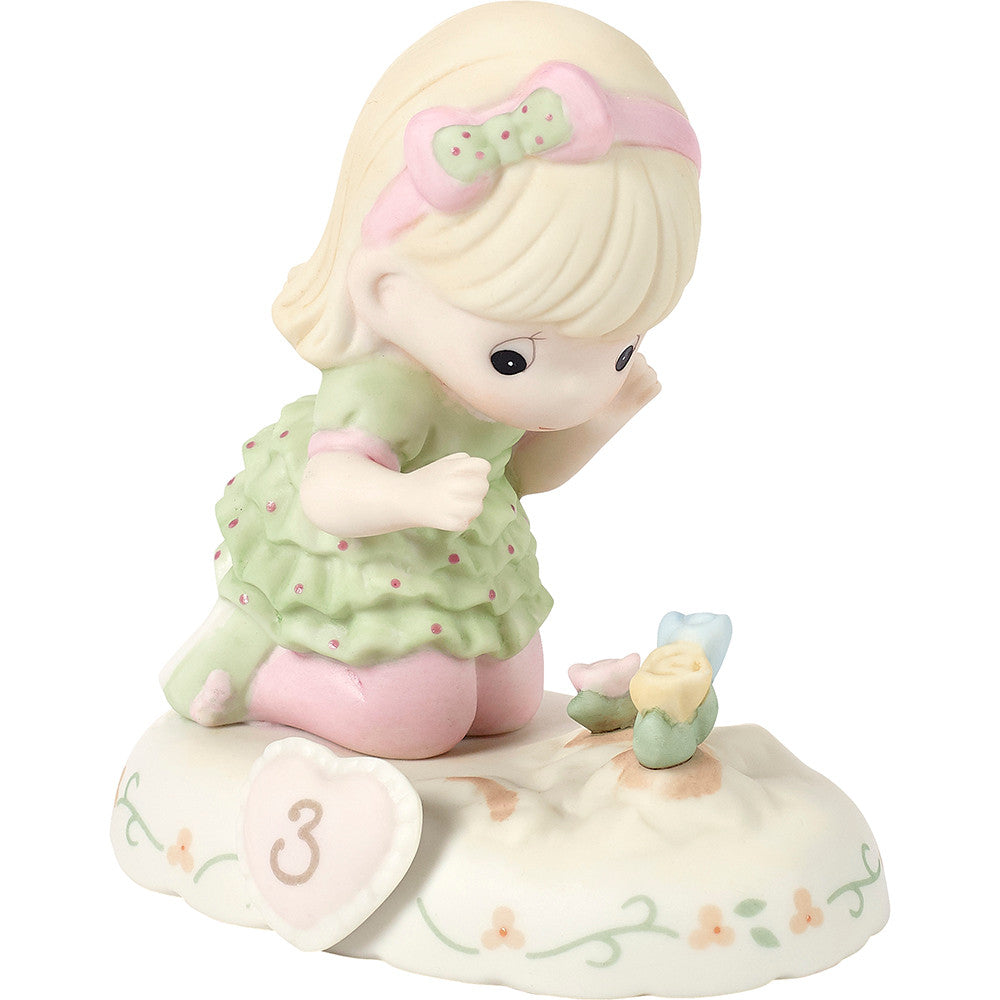 Growing In Grace. Age 3. Blonde Girl Figurine - Image 3