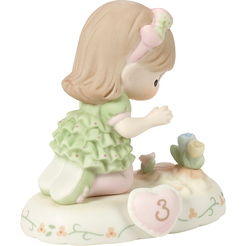 Growing In Grace. Age 3 Brunette Girl Figurine - Image 5