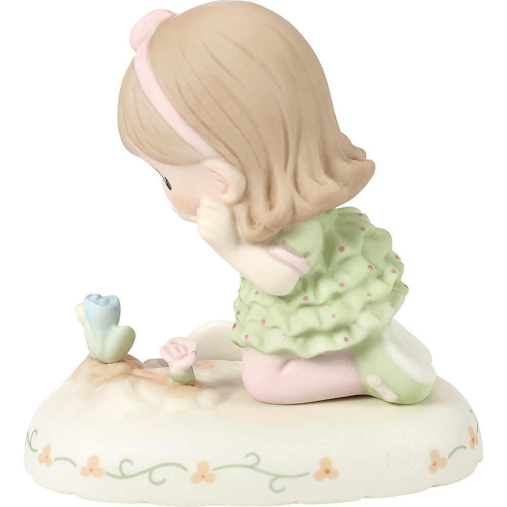 Growing In Grace. Age 3 Brunette Girl Figurine - Image 4