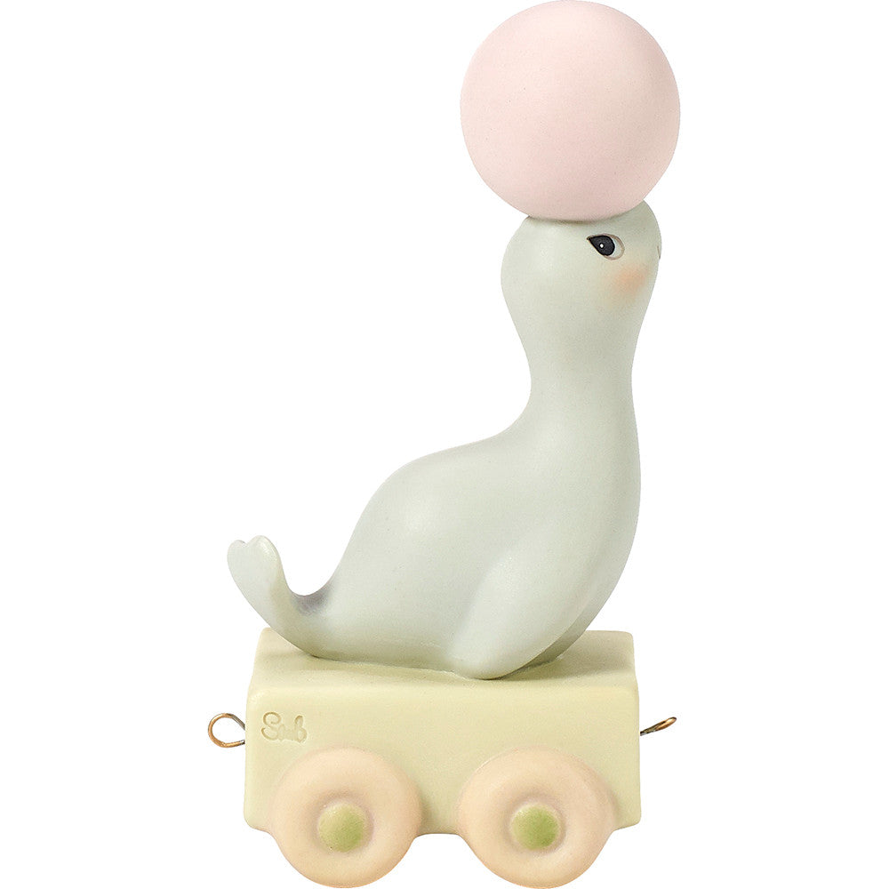 Birthday Train. Age 2. God Bless You On Your Birthday. Bisque Porcelain Figurine - Image 4