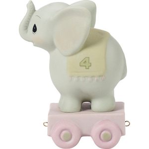 Birthday Train. Age 4. May Your Birthday Be Gigantic Figurine