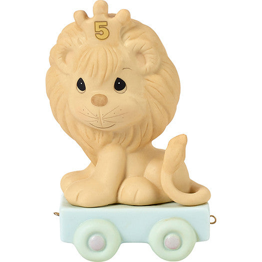 Birthday Train. Age 5. This Day Is Something To Roar About Figurine