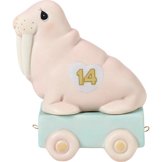 Birthday Train. Age 14. It's Your Birthday Live It Up Large Figurine