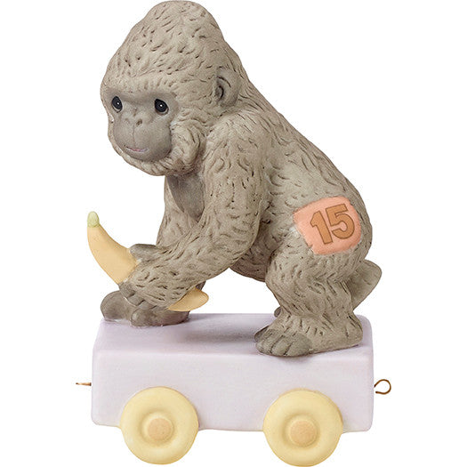 Birthday Train. Age 15. It's Your Birthday Go Bananas Figurine