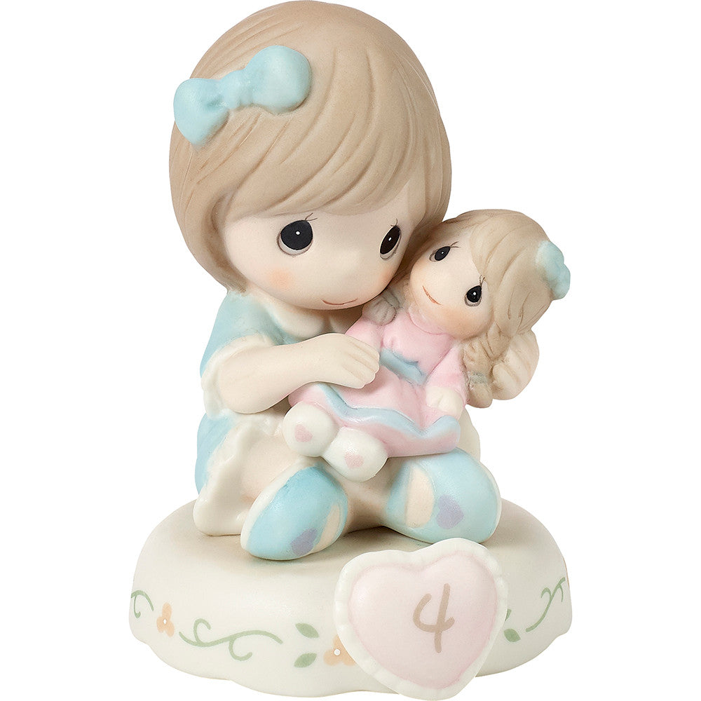 Growing In Grace. Age 4. Brunette Girl Figurine - Image 4