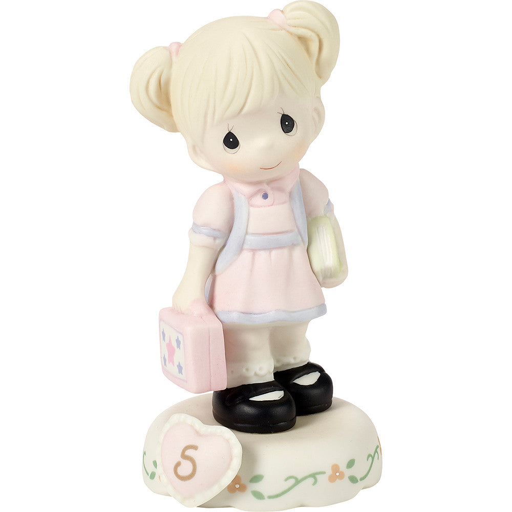 Growing In Grace. Age 5. Blonde Girl Figurine - Image 3