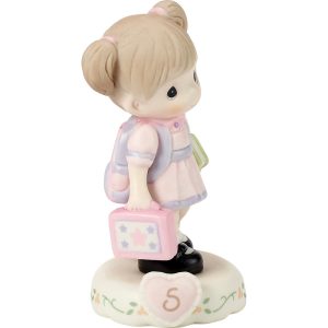 Growing In Grace. Age 5. Brunette Girl Figurine