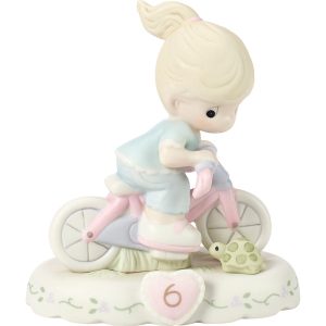 Growing In Grace. Age 6. Blonde Girl Figurine