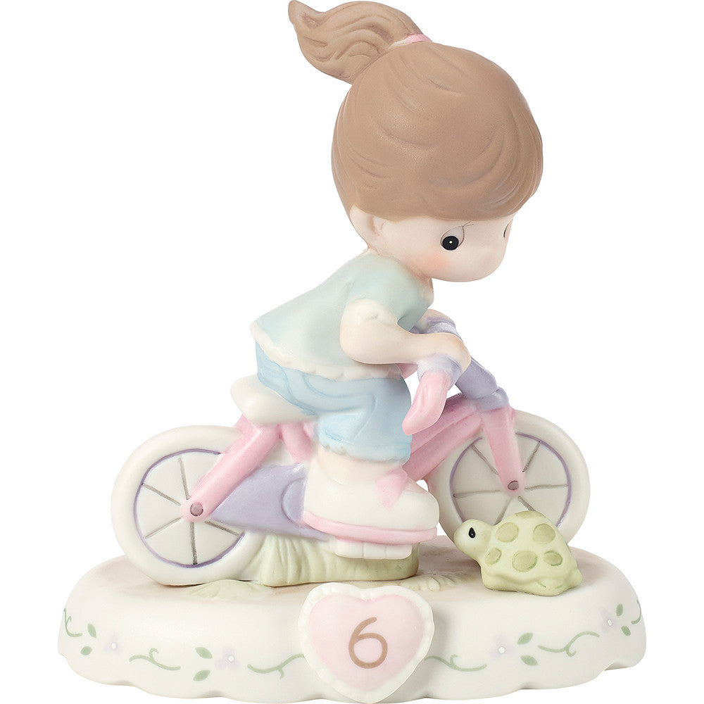 Growing In Grace. Age 6. Brunette Girl Figurine