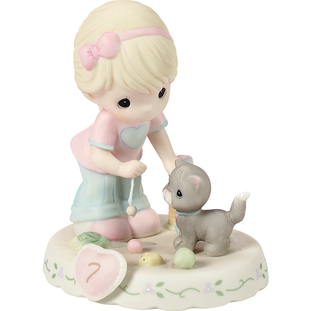 Growing In Grace. Age 7. Blonde Girl Figurine - Image 3