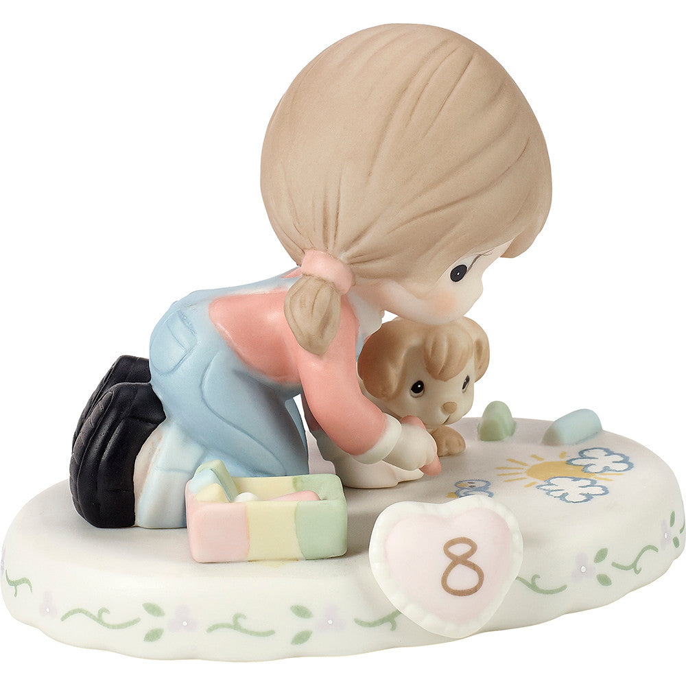 Growing In Grace. Age 8. Brunette Girl Figurine - Image 5
