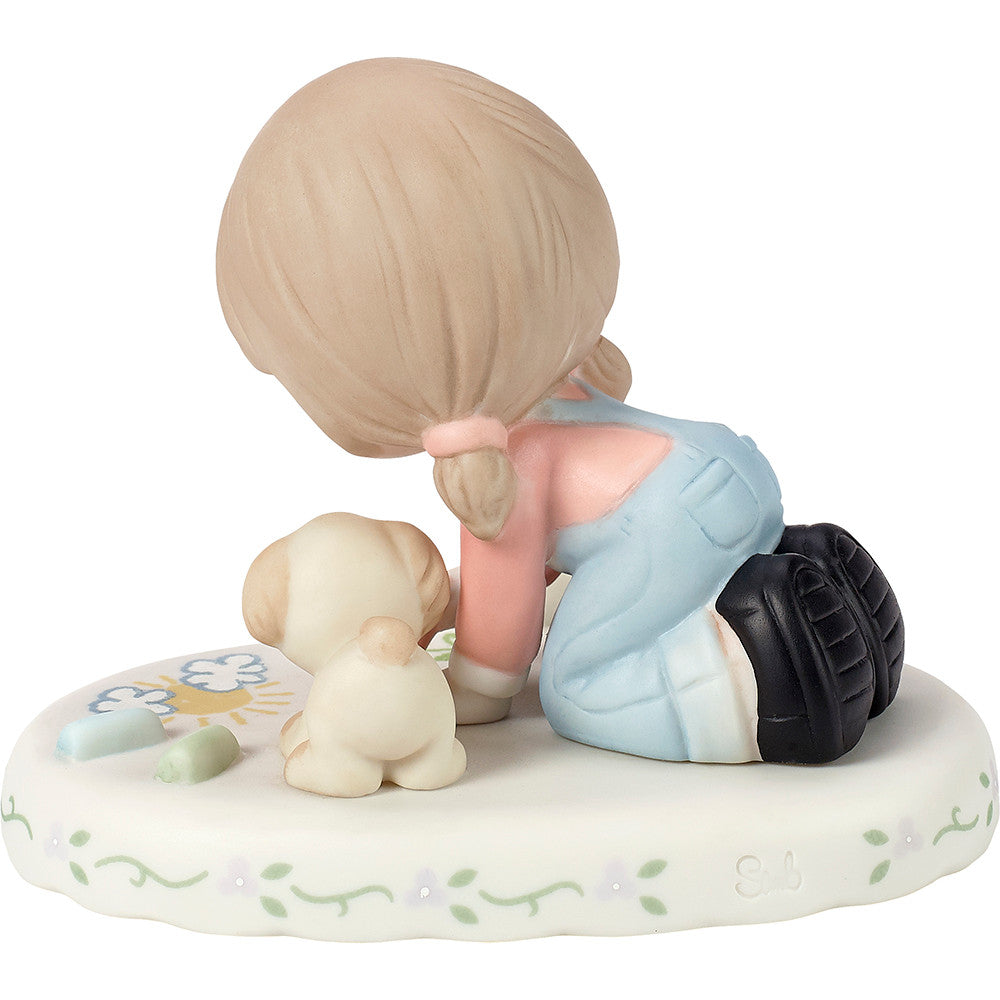 Growing In Grace. Age 8. Brunette Girl Figurine - Image 4