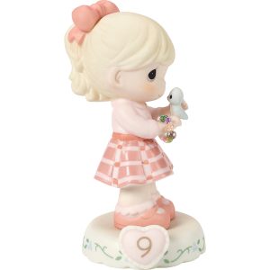 Growing In Grace. Age 9. Blonde Girl Figurine