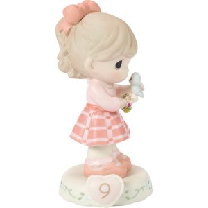 Growing In Grace. Age 9. Brunette Girl Figurine