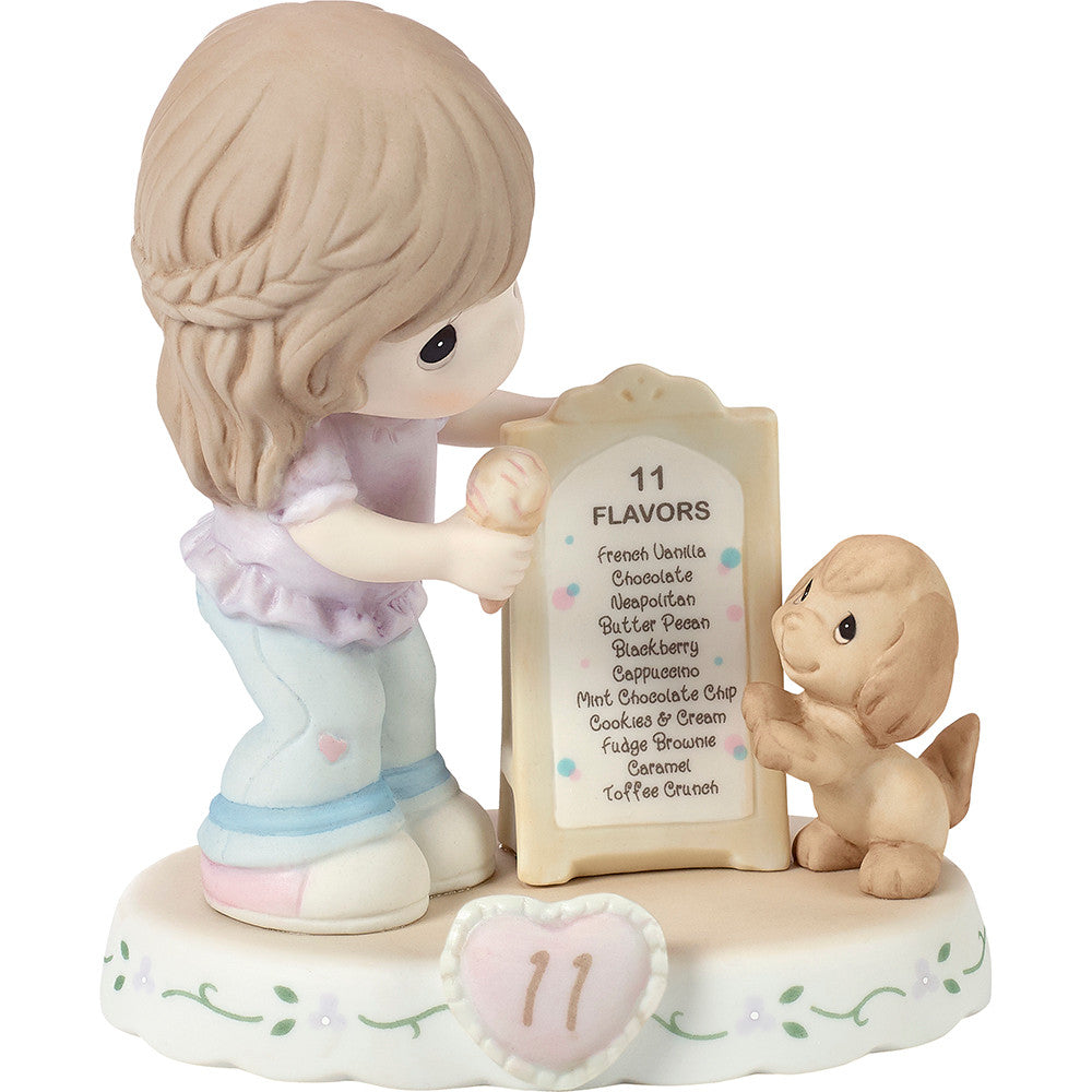 Growing In Grace. Age 11. Brunette Girl Figurine