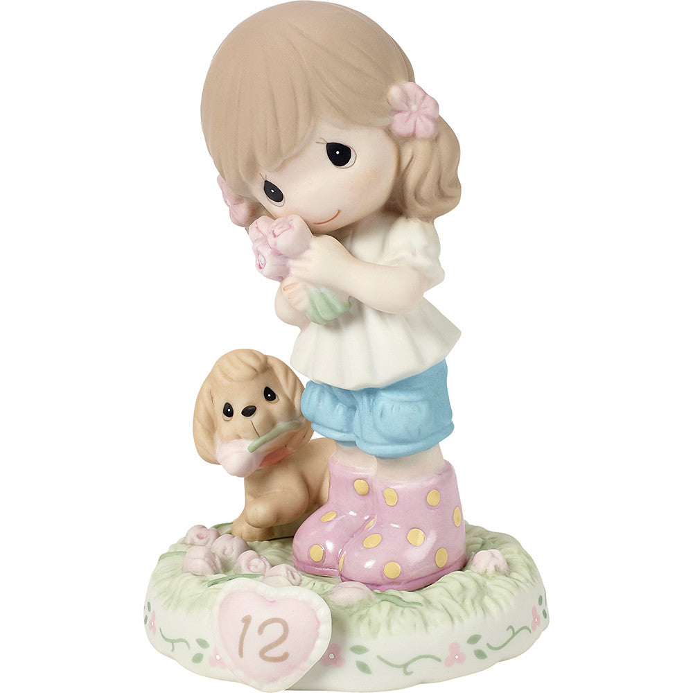 Growing In Grace. Age 12. Brunette Girl Figurine - Image 3
