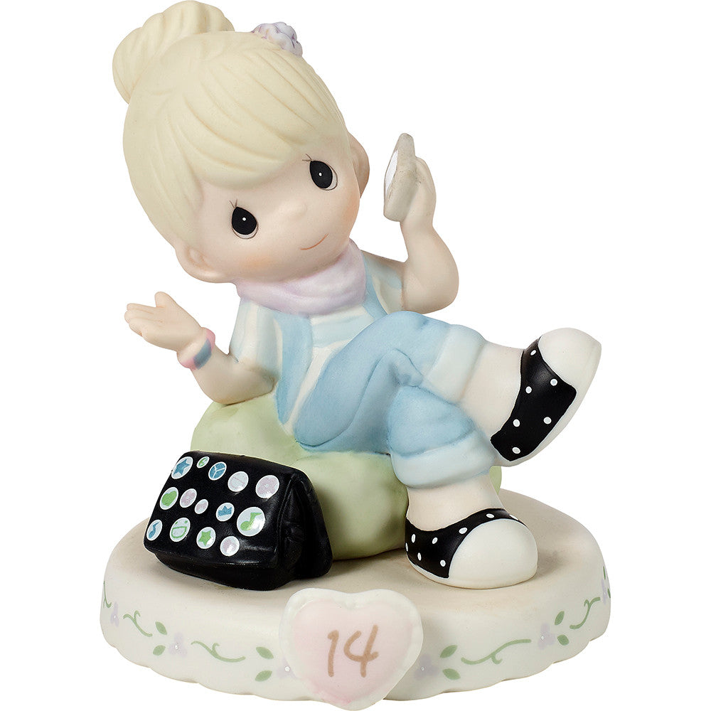 Growing In Grace. Age 14. Blonde Girl Figurine
