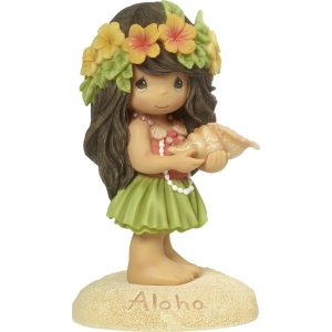 Aloha. Hawaiian Girl Figurine