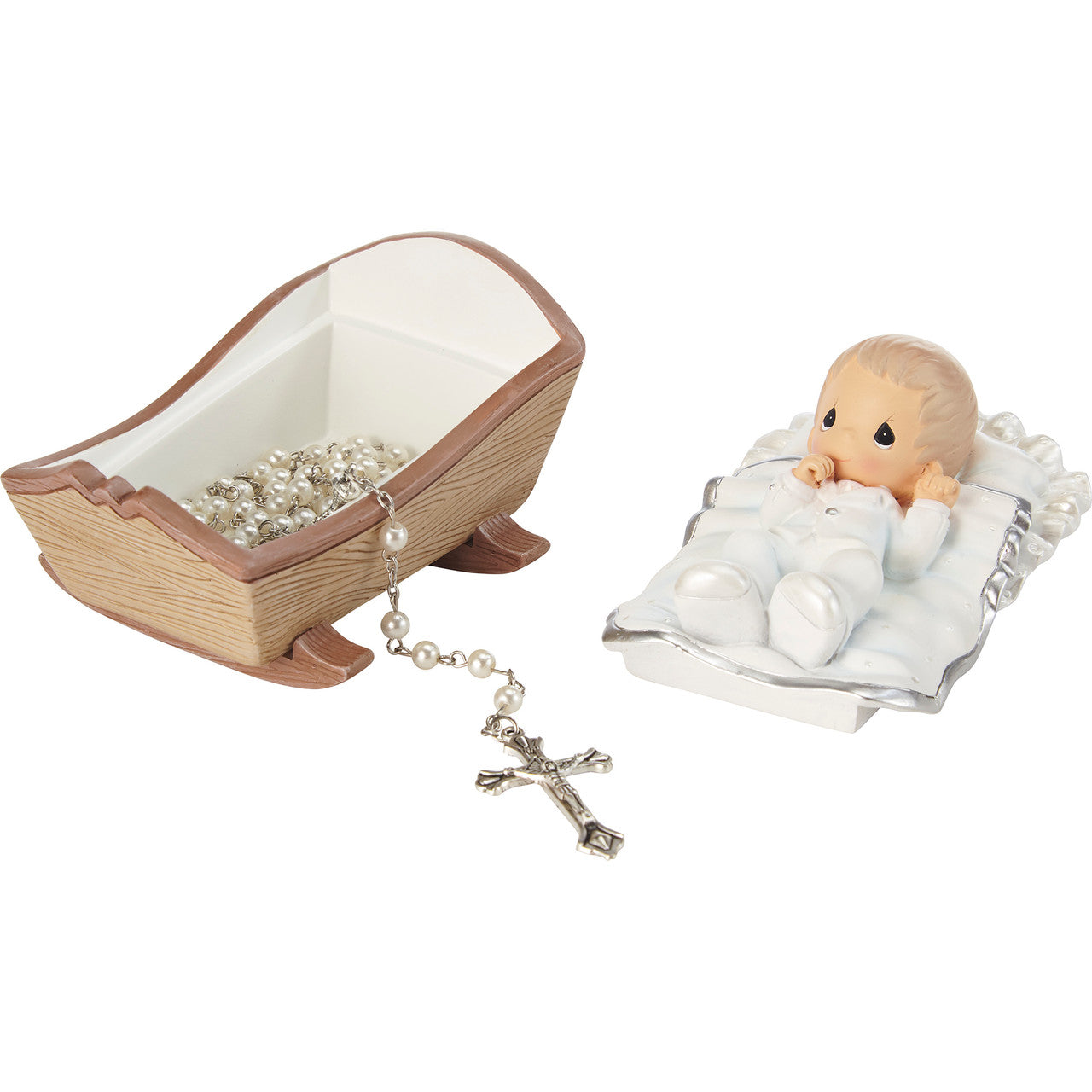 Cradled In His Love Boy Rosary Box with Rosary - Image 2