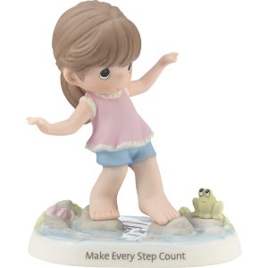 Make Every Step Count Brunette Figurine