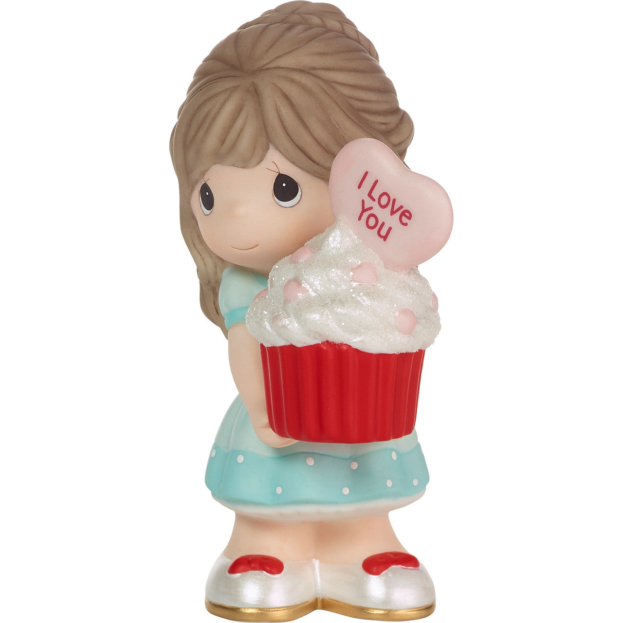 You Bake Me Happy Brunette Girl Figurine - Image 2
