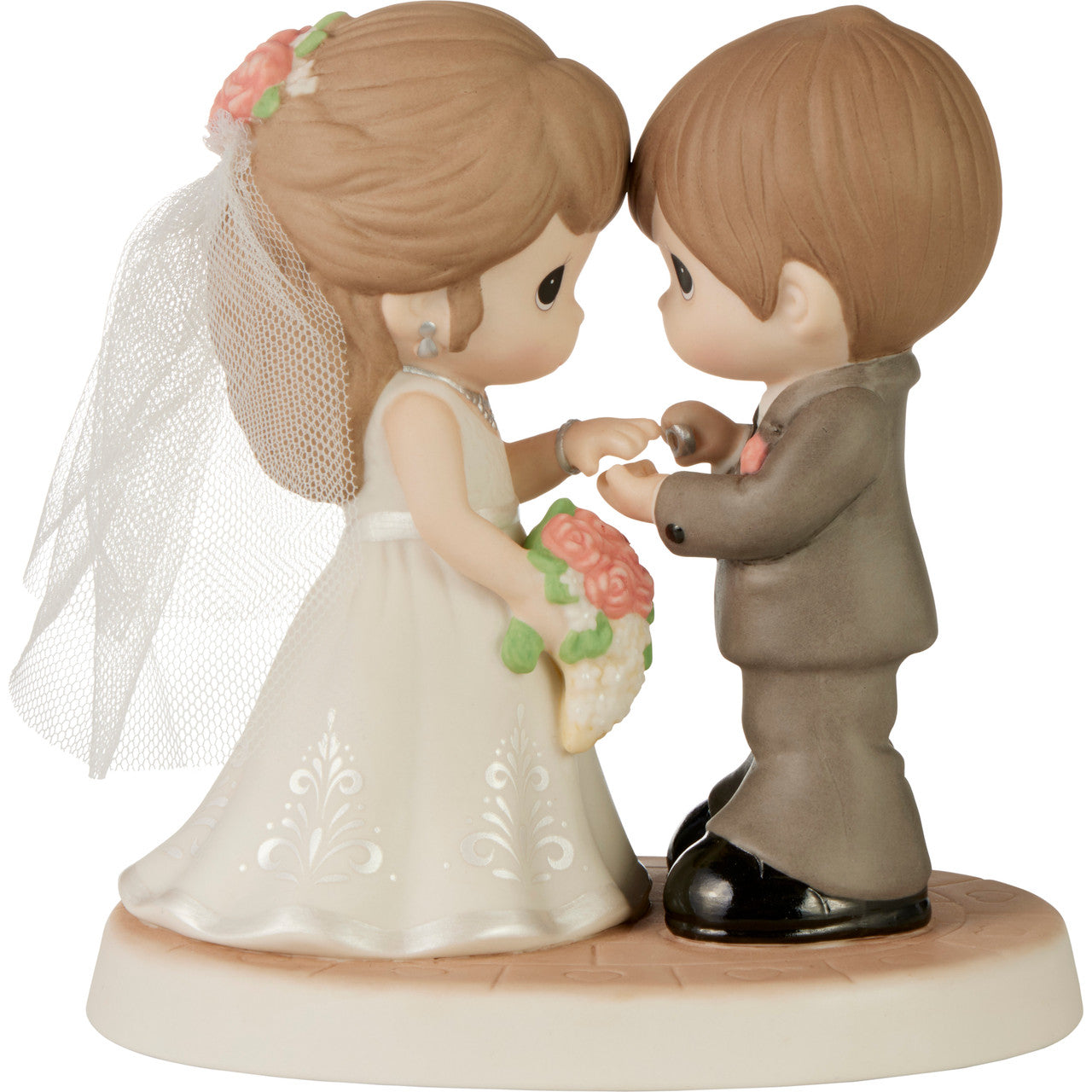 With This Ring. I Thee Wed Figurine Brunette