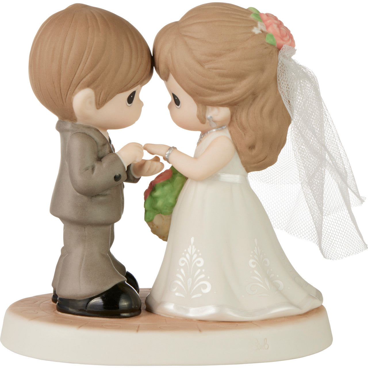 With This Ring. I Thee Wed Figurine Brunette - Image 5