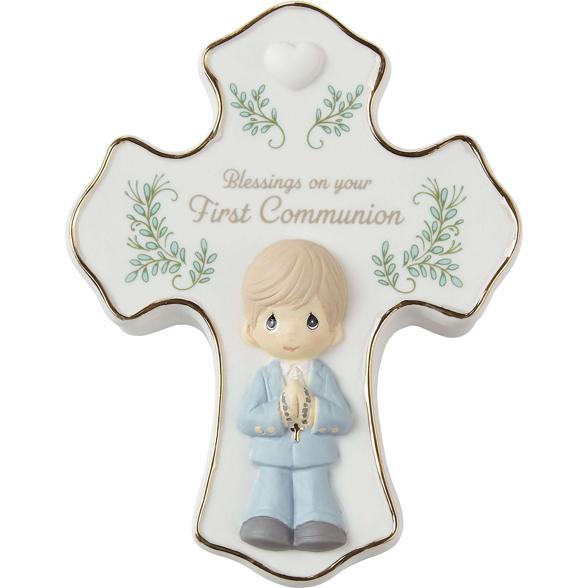 Blessings On Your First Communion Boy Rosary Box with Rosary - Image 3