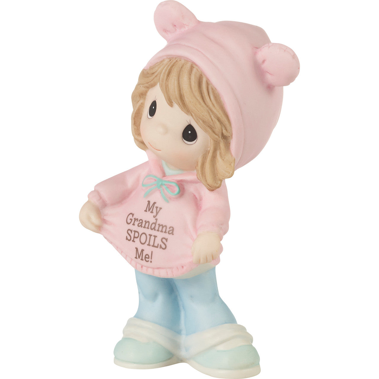 My Grandma Spoils Me Brunette Hair/Light Skin Girl Figurine - Image 2