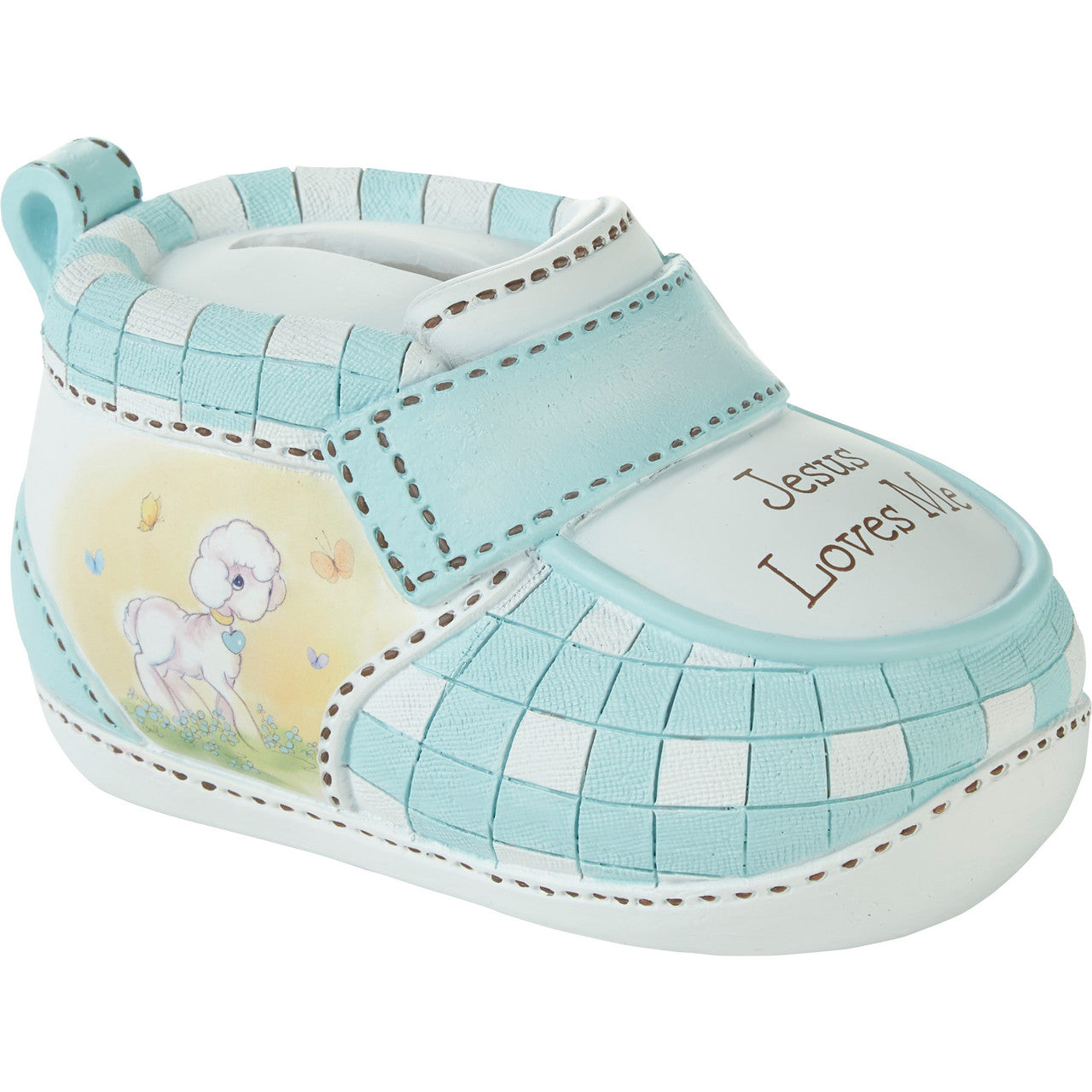 Jesus Loves Me Blue Bootie Bank