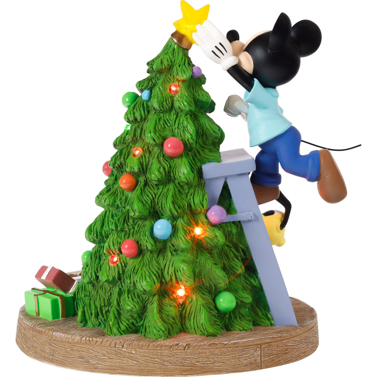Bring Home The Holiday Cheer Disney Mickey Mouse. Pluto. Chip. and Dale LED Figurine - Image 2