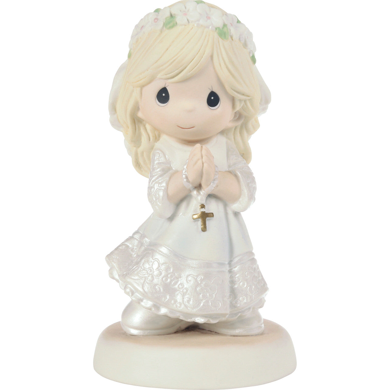 My First Communion Blonde Hair Girl Figurine