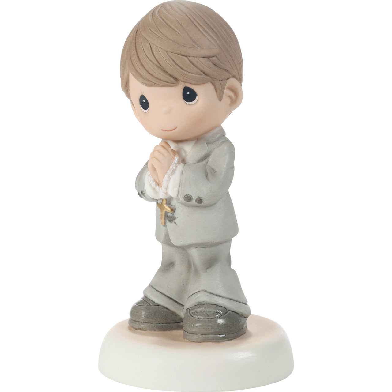 My First Communion Brunette Boy Figurine - Image 3