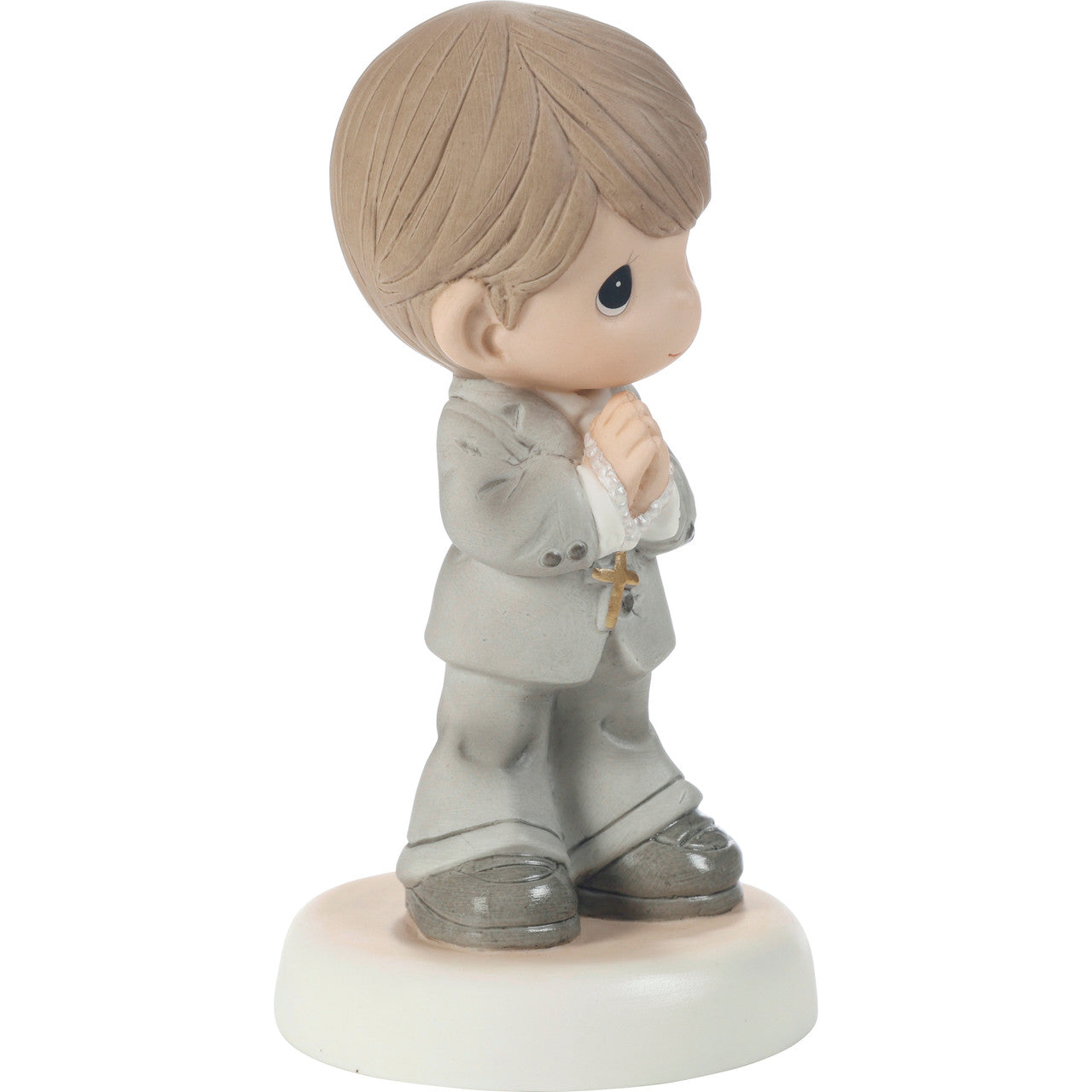 My First Communion Brunette Boy Figurine - Image 4