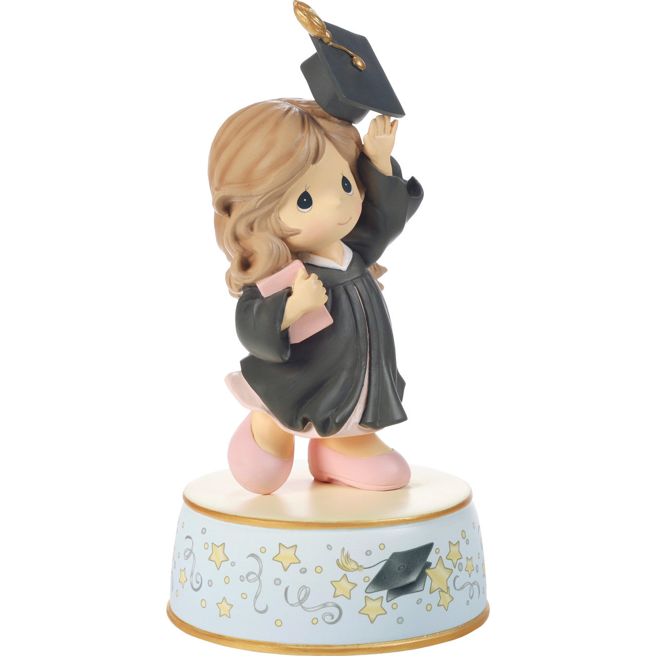 From Cap And Gown To New Horizons Brunette Girl/Black Gown Graduation Musical - Image 4