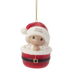 Baby's First Christmas Ornament Meduim Skin Tone