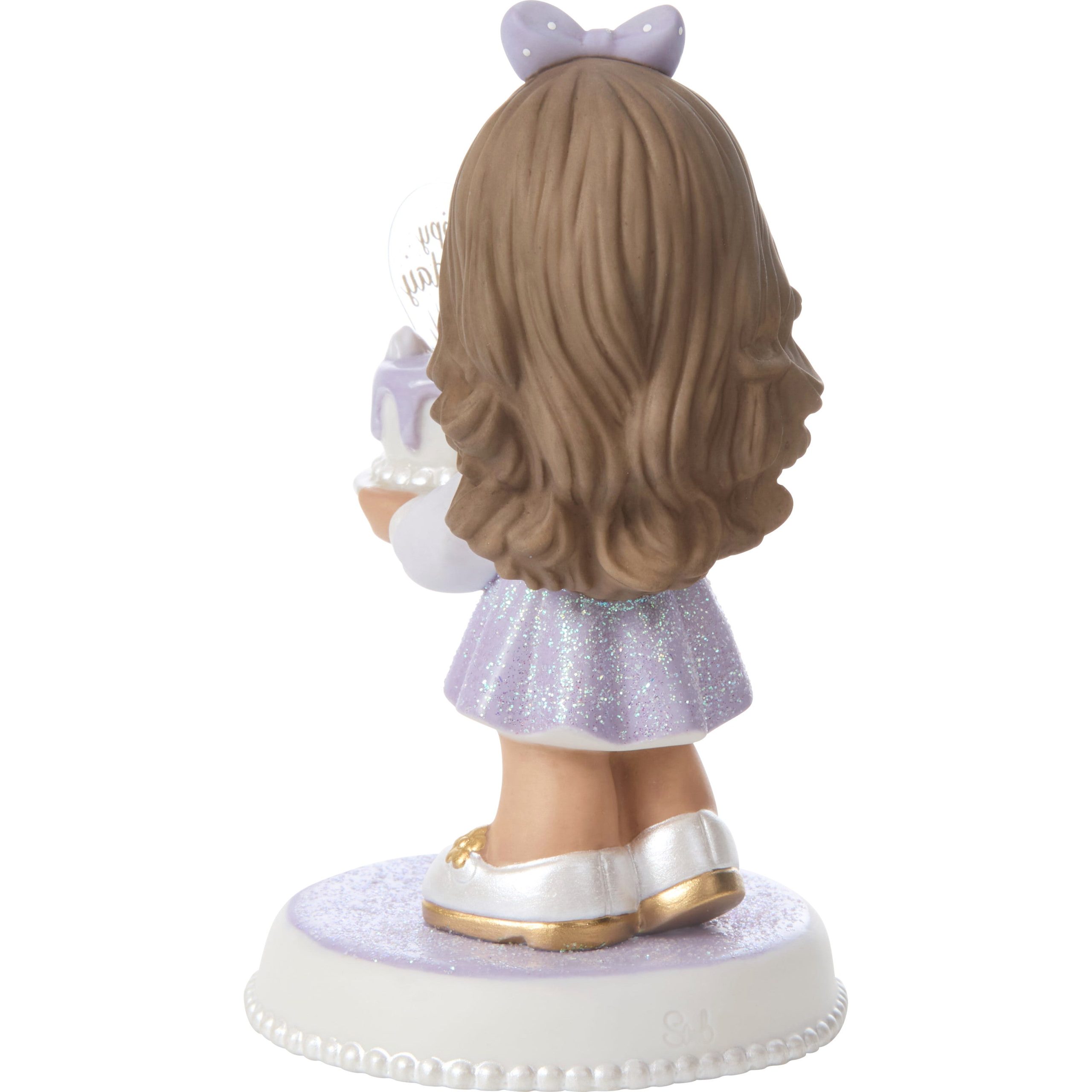 You're As Sweet As Can Be Brunette/Medium Skin Tone Birthday Figurine - Image 5