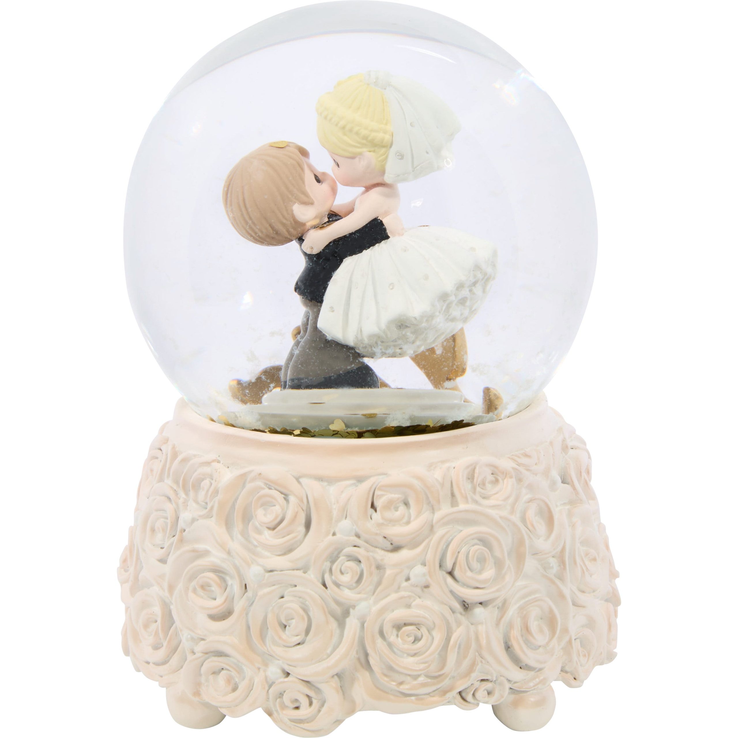 I Do. Today. Tomorrow. Always Wedding Couple Musical Snow Globe - Image 5