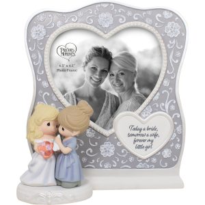 Today A Bride. Tomorrow A Wife. Forever My Little Girl Mom And Bride Photo Frame