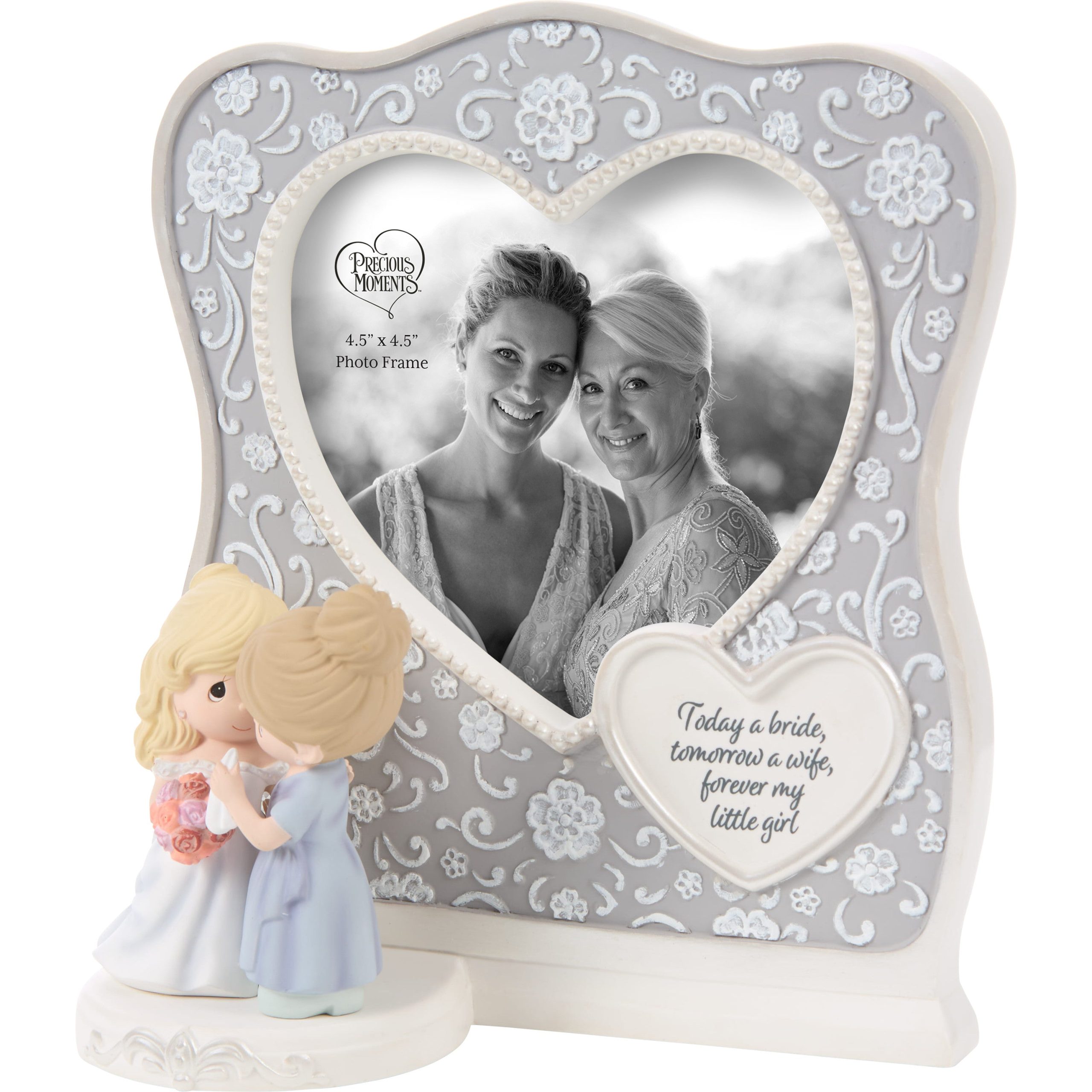 Today A Bride. Tomorrow A Wife. Forever My Little Girl Mom And Bride Photo Frame - Image 5