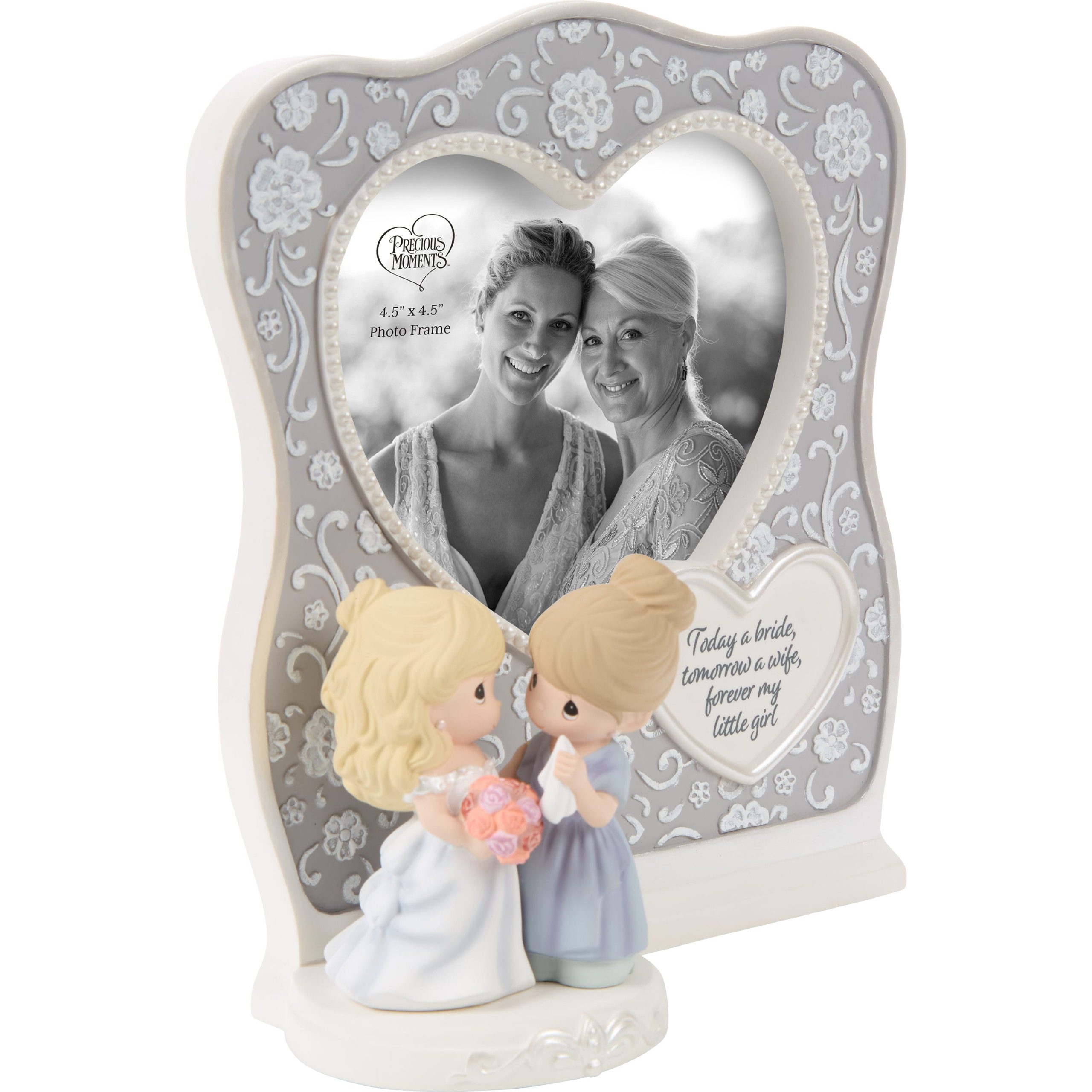 Today A Bride. Tomorrow A Wife. Forever My Little Girl Mom And Bride Photo Frame - Image 4