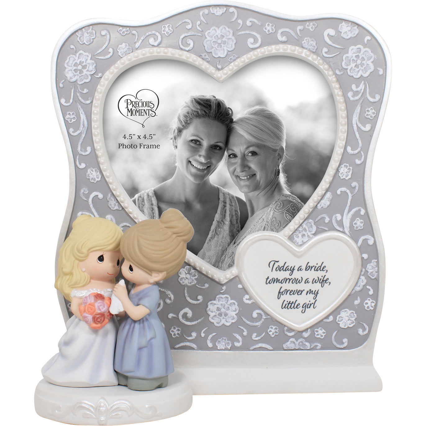 Today A Bride. Tomorrow A Wife. Forever My Little Girl Mom And Bride Photo Frame