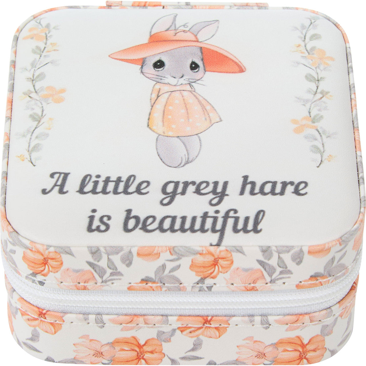 A Little Grey Hare Is Beautiful Travel Jewelry Box - Image 3