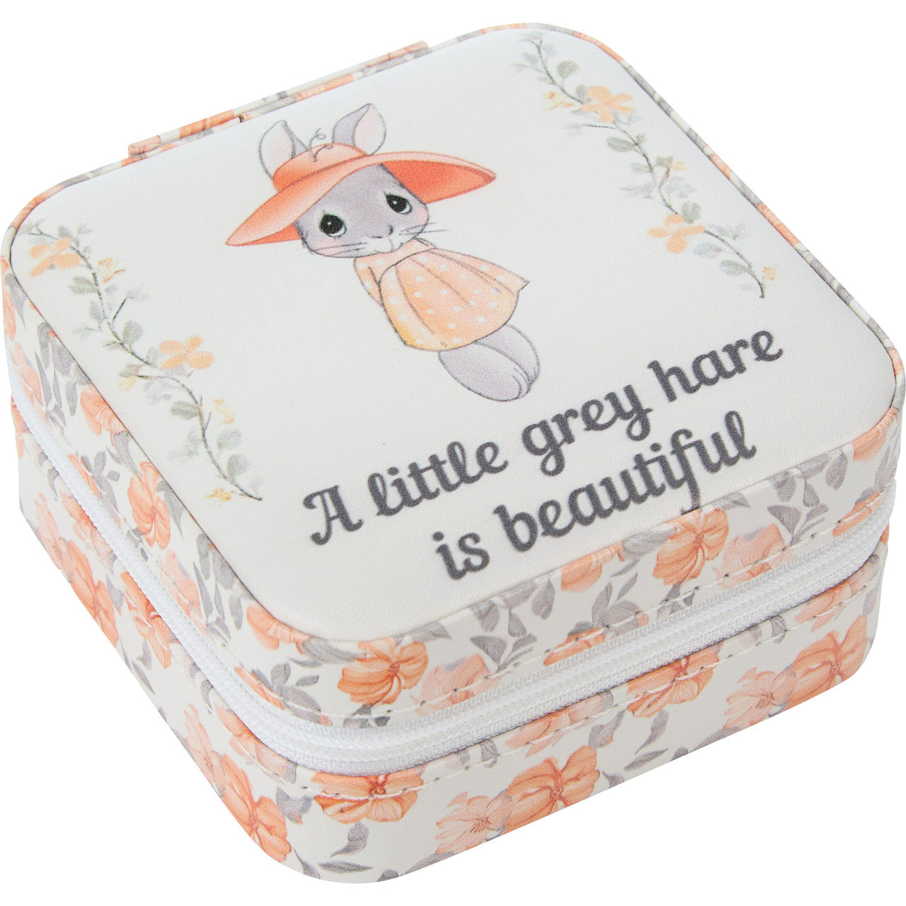 A Little Grey Hare Is Beautiful Travel Jewelry Box - Image 4