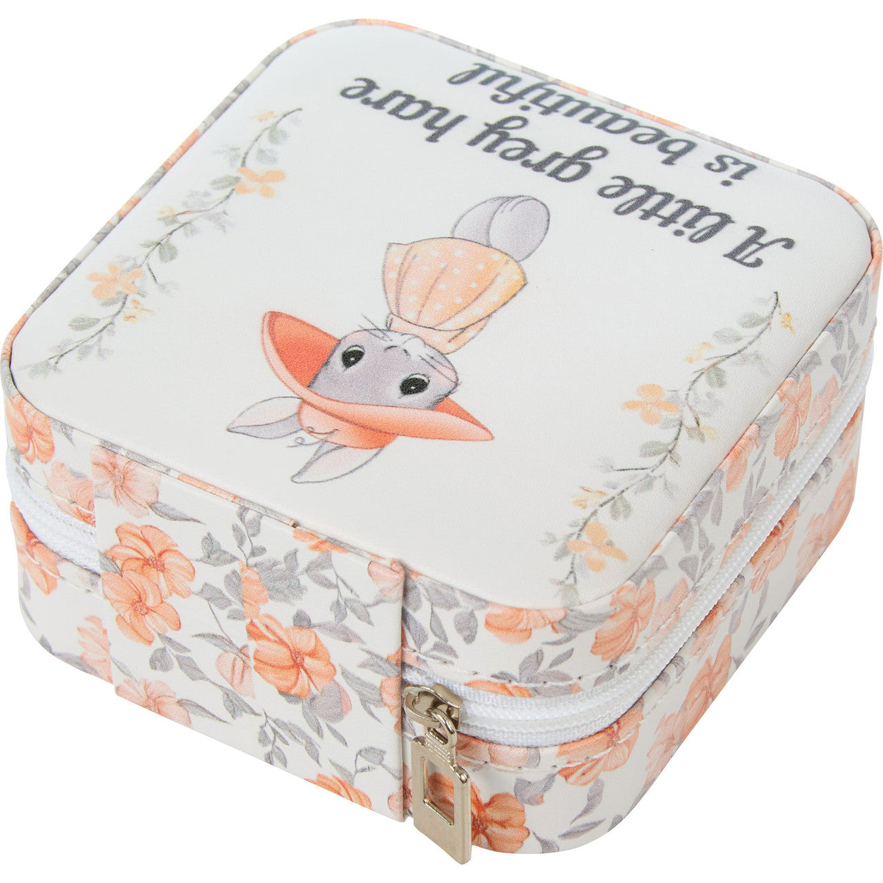 A Little Grey Hare Is Beautiful Travel Jewelry Box - Image 5