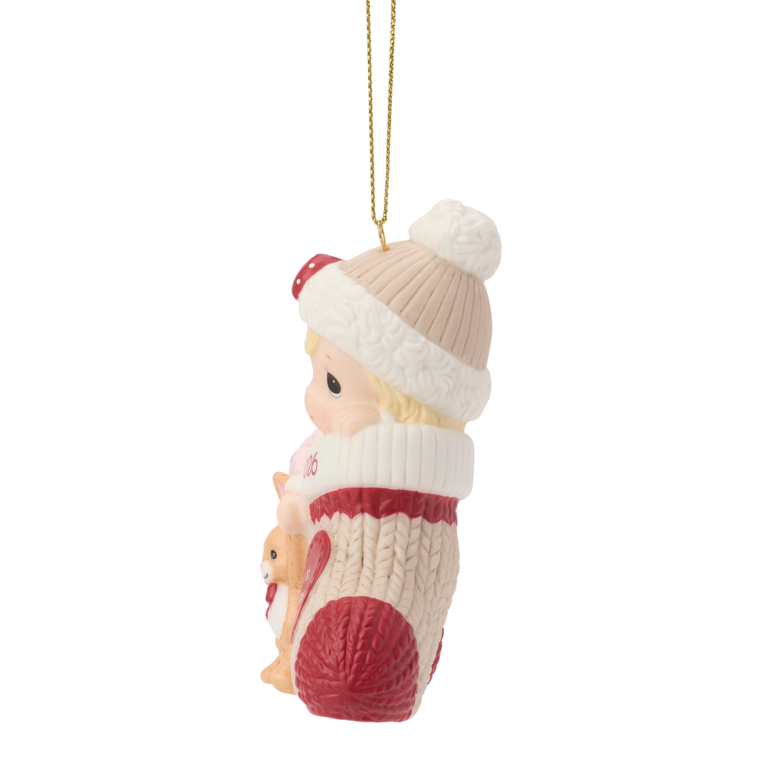 Baby's First Christmas 2026 Dated Baby Girl Ornament - Image 5