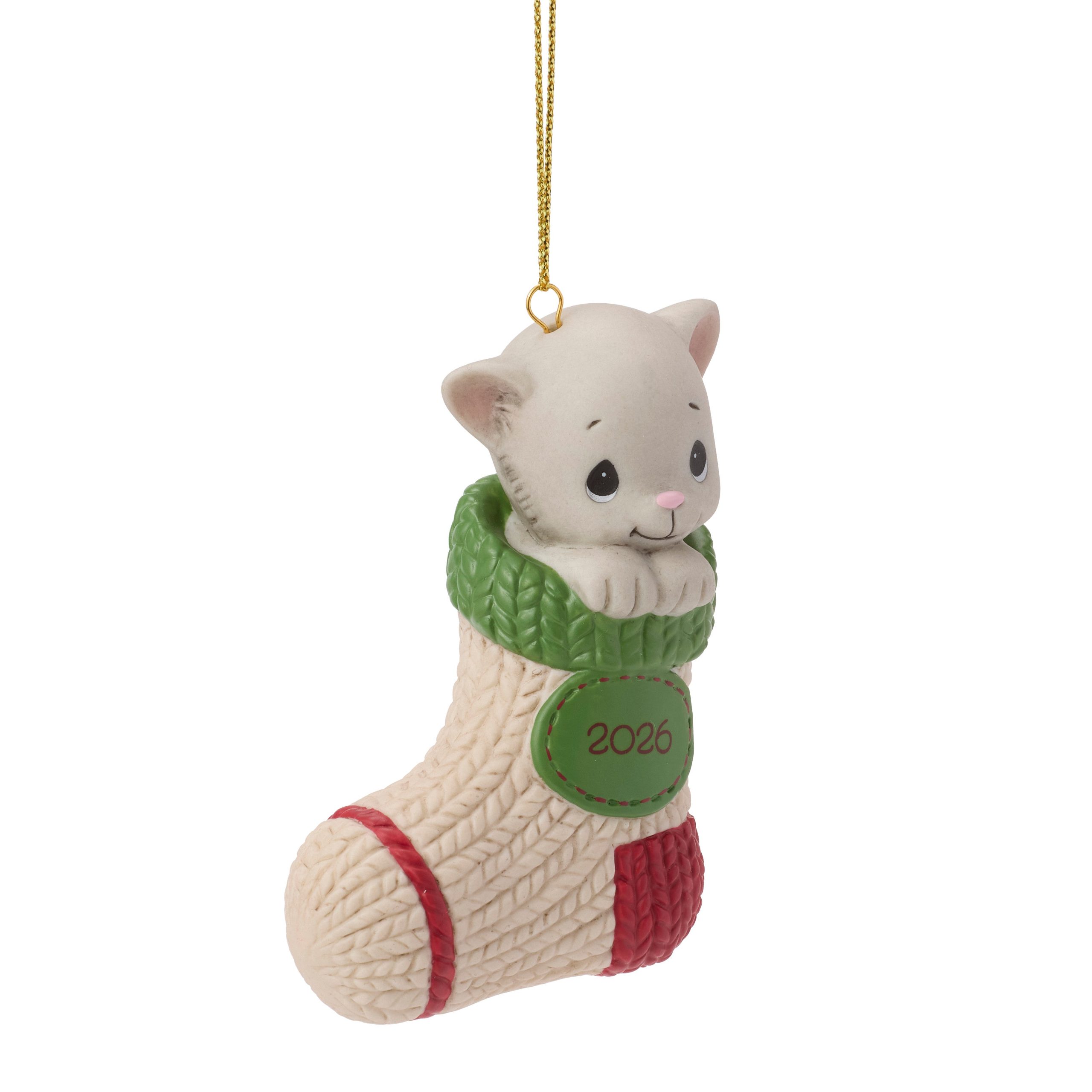 Purr-fectly Cozy Christmas 2026 Dated Cat Ornament - Image 2