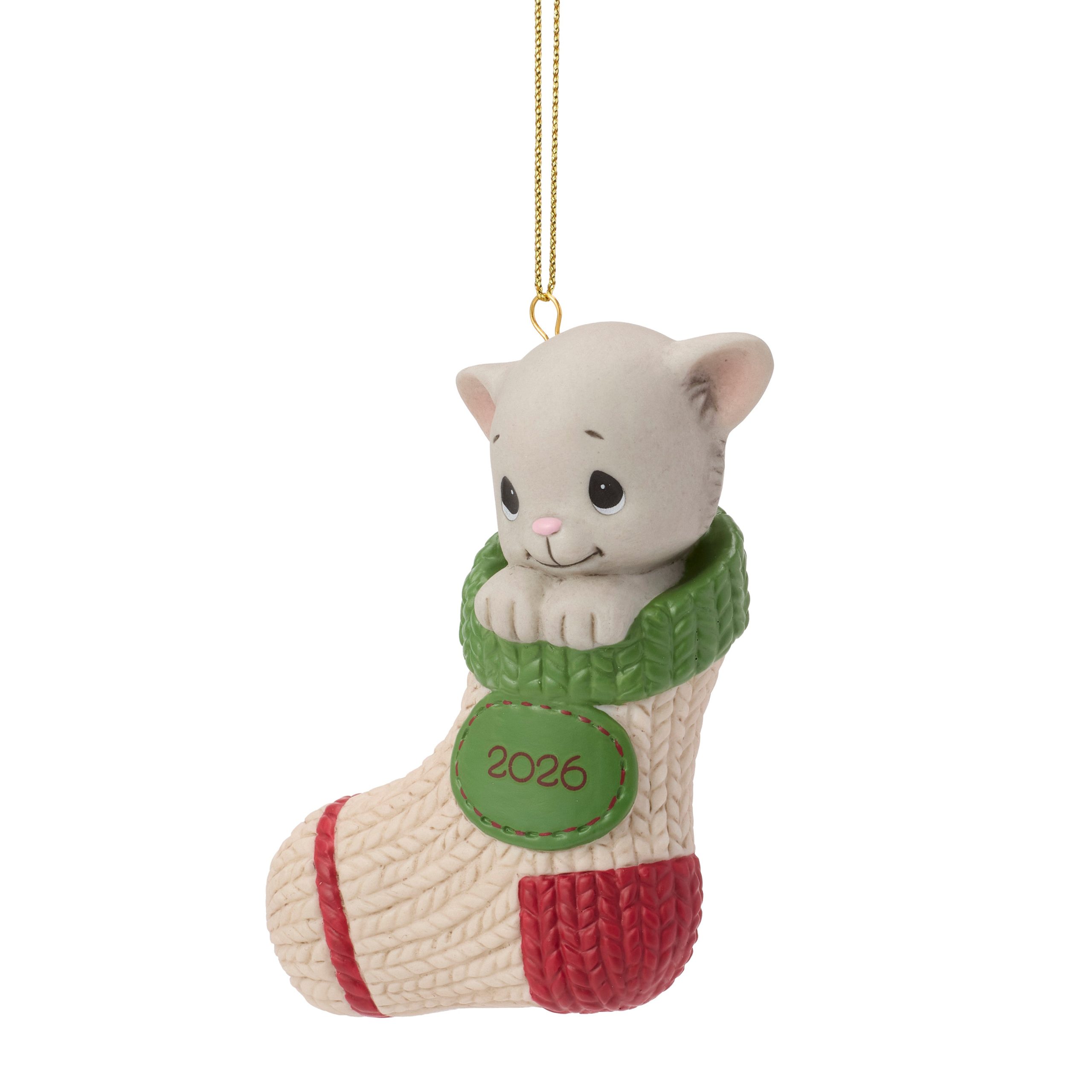 Purr-fectly Cozy Christmas 2026 Dated Cat Ornament - Image 6