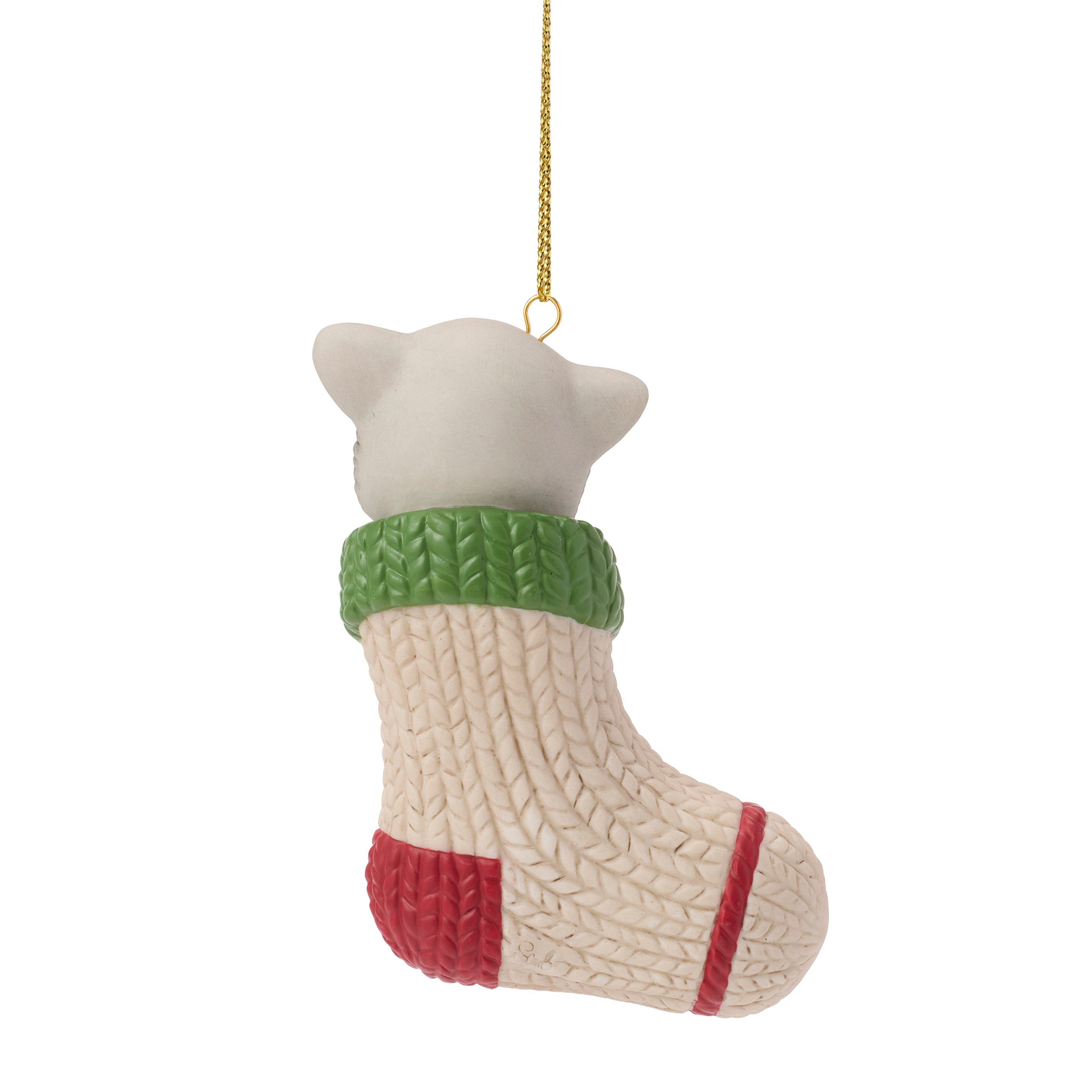 Purr-fectly Cozy Christmas 2026 Dated Cat Ornament - Image 4