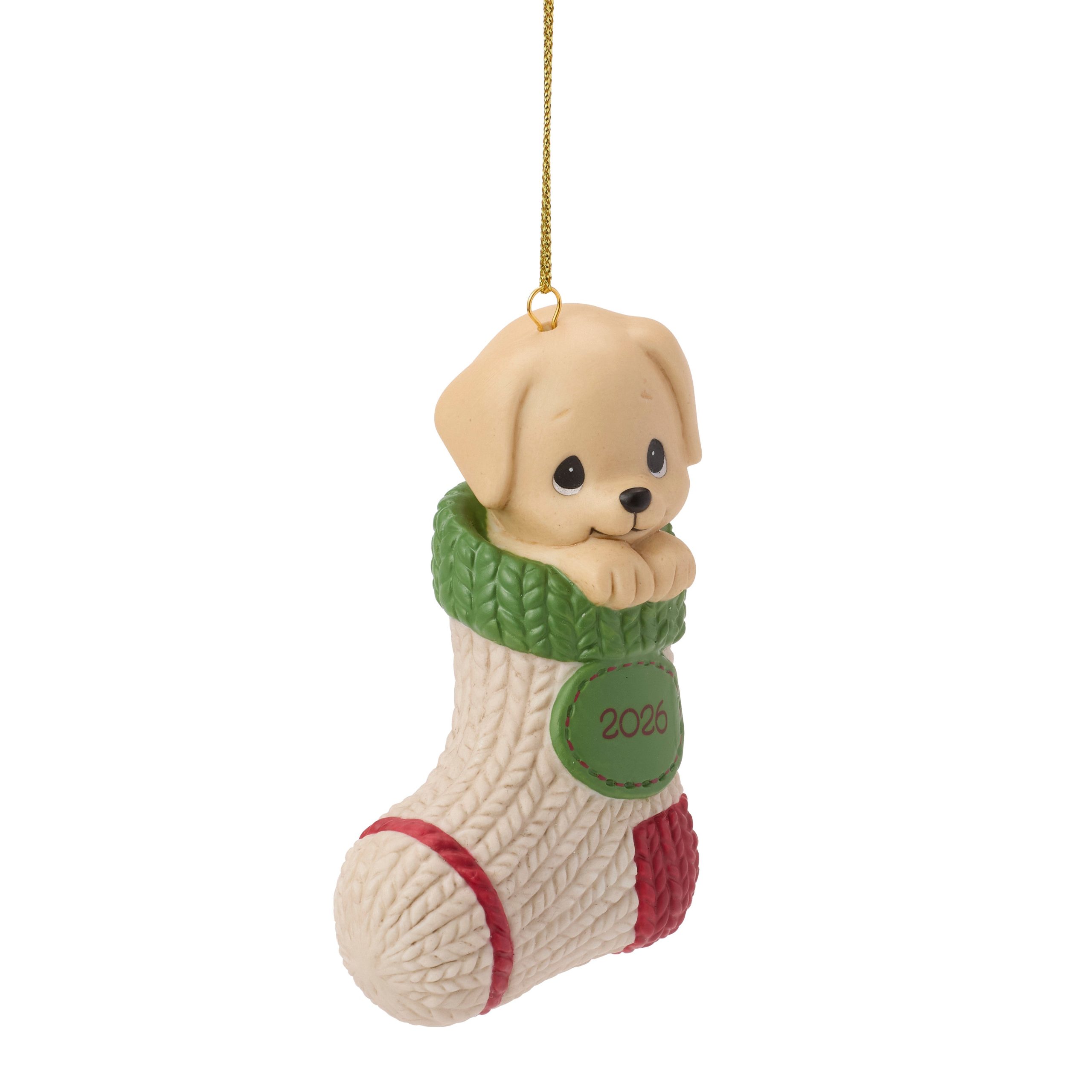Paw-fectly Cozy Christmas 2026 Dated Dog Ornament - Image 2